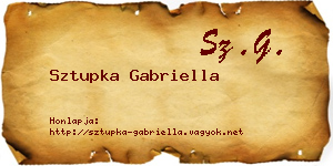 Sztupka Gabriella névjegykártya
